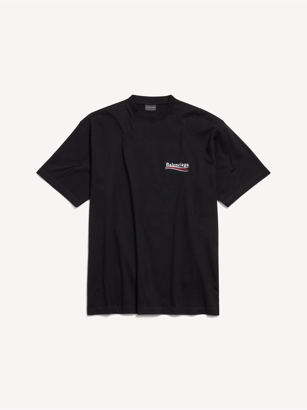 Balenciaga MEN'S POLITICAL CAMPAIGN T-SHIRT IN BLACK